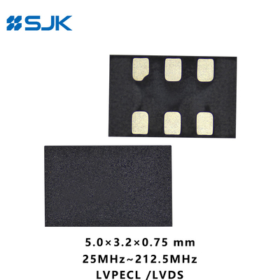 SMD 5032 Oscillateur différentiel LVDSL MEMS programmable avec 6 Pads